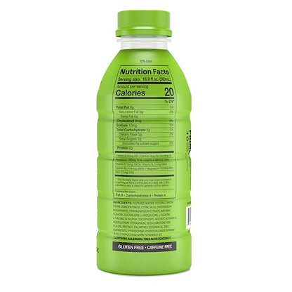 PRIME Hydration LEMON LIME, Sports Drinks, Electrolyte Enhanced for Replenishing Fluids, 250mg BCAAs, B Vitamins, Antioxidants, Low Sugar, 16.9 Fl Oz, 12 Pack