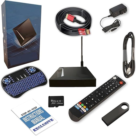 V New See 2025 Elite Mini Version Kit with Remote, Keyboard, HDMI & Ethernet Cable with Power Adapter, MicroSD Card, USB Drive with Instruction Manuals