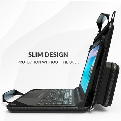 UZBL 11-11.6 Inch Always-on Chromebook Protective Hard Case with Accessory Pouch and Adjustable Shoulder Stra (20 Pack)