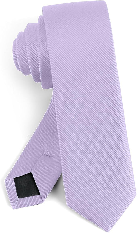 Boys Tie Solid Color Necktie for Age 12-14-16 Years Teen Wedding School Graduation with Gift Box