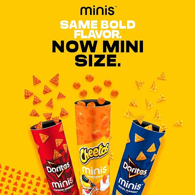 Cheetos Minis Canisters, Flamin' Hot, 3.625 Ounce (Pack of 6)