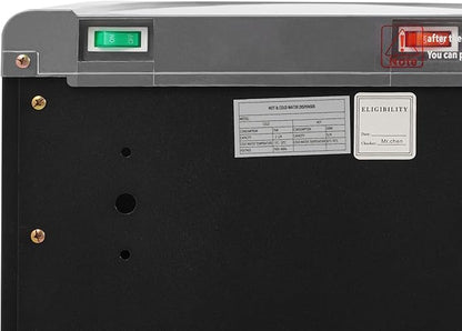 Bottom Loading Water Dispenser, 110V Hot & Cold Water Cooler Dispenser Standing Hot & Cold Water Dispenser with 3 Temperature Settings for Home, Kitchen, Office