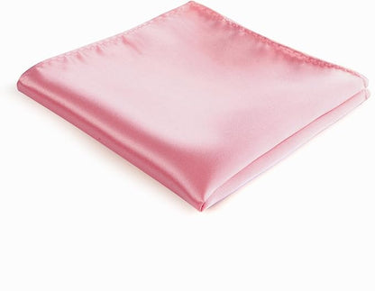Mens Solid Satin Mens Tie With Hanky,Handmade Neckties For Men