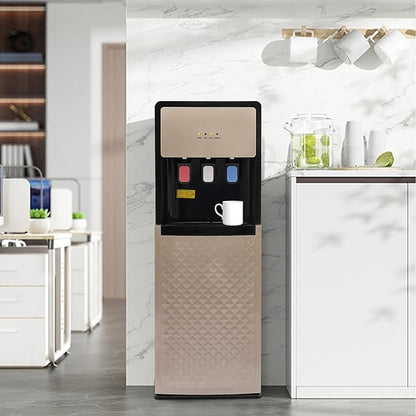 Water Coolers Standing Water Dispenser Cold Hot Dispenser, Modern Standing Water Dispenser Bottom Loading for Homes, Gyms, Office (Bottom Load Champain)