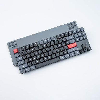 Keychron K1 Pro RGB Ultra-Slim QMK/VIA Custom Bluetooth Wireless/USB Wired Mechanical Keyboard with Low-Profile Gateron Brown Switch, PBT Keycaps TKL Layout Computer Keyboard for Mac Windows Linux