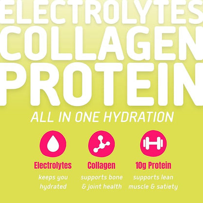 NEOTEIN: Electrolyte Powder Packets with 10g Protein & Collagen - Hydration Packets - Zero Sugar, NO Fillers, NO Carbs | Tropical Pineapple | 40 Calories | Keto & Paleo | Pack of 15