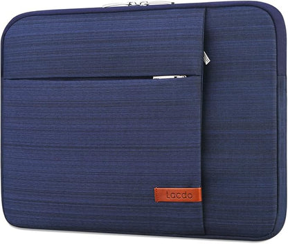 Lacdo 14 Inch Laptop Sleeve Case Computer Bag for HP Lenovo Dell ASUS Acer Chromebook 14 / HP Stream 14 / Dell Inspiron 14 / Lenovo IdeaPad 14 / Acer Spin 3 / ASUS ZenBook 14, Water-Resistant, Blue