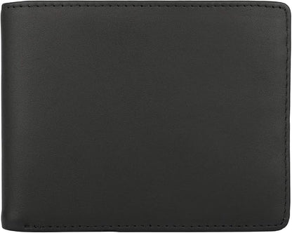 Wallet for Men-Genuine Leather RFID Blocking Bifold Stylish Wallet With 2 ID Window