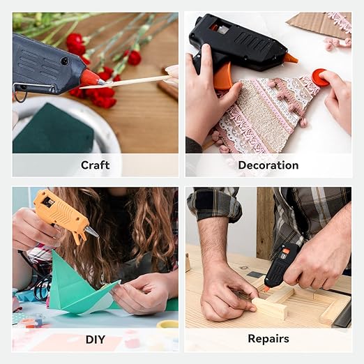 25-Pack Assorted Colors Hot Melt Glue Sticks, 0.43″ Dia × 8″ Long – Multi-Purpose Adhesive for Crafting, Woodworking, Decoration & Repair