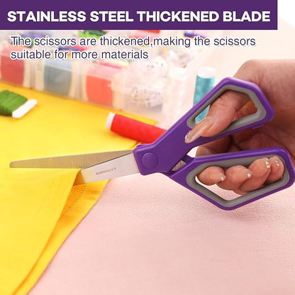 42Pack 8" Scissors All Purpose, Heavy Duty Scissors with Ultra Sharp Blades Comfort Grip Handles - For Office Home School Sewing Fabric Crafts, High/Middle School Student Teacher Scissor