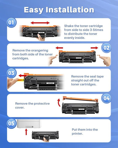 134X Black Toner Cartridge (with Chip) Compatible Replacement for HP 134X Toner W1340X 134A W1340A Toner Cartridges to Use with Laserjet M209dw MFP M234sdw M234dw M234sdn Printer (2-Pack)