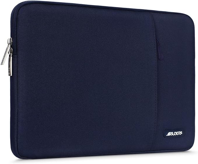 MOSISO Laptop Case 13 inch, 13 inch Laptop Sleeve Compatible with MacBook Air M4 M3 M2 M1 2025-2018 / Pro M2 M1 2025-2016, Polyester Vertical Computer Sleeve Bag with Pocket, Navy Blue