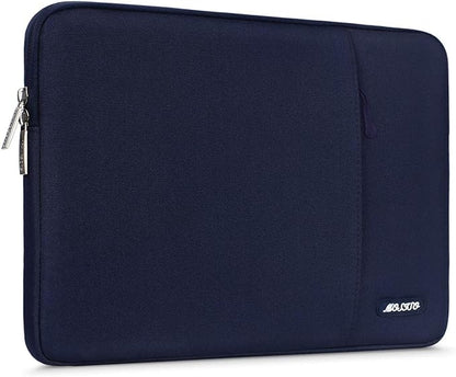 MOSISO Laptop Case 15 inch, 15 inch Laptop Sleeve Compatible with MacBook Air 15 M4 A3241 M3 A3114 M2 A2941 2025 2024 2023,Dell XPS 15,Polyester Vertical Computer Sleeve Bag with Pocket, Navy Blue