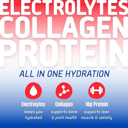 NEOTEIN: Electrolyte Powder Packets with 10g Protein & Collagen | Hydration Packets - Zero Sugar, NO Fillers, NO Carbs | Ice Pop | 40 Calories | Keto & Paleo | Pack of 15