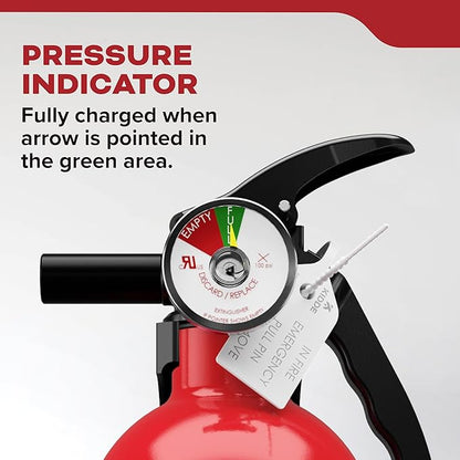 Kidde Multi Purpose Fire Extinguisher for Home, Office, Dorm, Residential, 1A10BC, 2 Pack