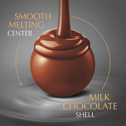Lindt LINDOR Milk Assorted Chocolate Candy Truffles, Chocolate Candy with Smooth, Melting Truffle Center, 15.2 oz. Bag (Pack of 2)