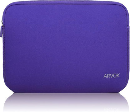 Arvok 13 13.3 14 Inch Laptop Sleeve Case for MacBook Pro/MacBook Air 13-14 inch, Water-Resistant Notebook Chromebook Computer Pouch, Carrying Bag Cover for HP/Dell/Lenovo/Asus/Acer, Purple