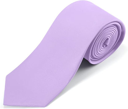 Black Ties For Men Solid Pure Color Formal Neckties 3.15" (8CM) Men's Tie for Business and Wedding with Gift Box
