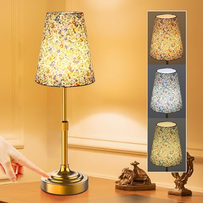 Scalable Portable Cordless Table Lamp, Built in Rechargeable Battery, 2700-6000k Color Temperature, Fully Dimmable, Ambient Light for Patio, Restaurant, Bar, Bedroom, Dining (Flower)