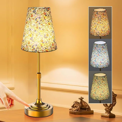 Scalable Portable Cordless Table Lamp, Built in Rechargeable Battery, 2700-6000k Color Temperature, Fully Dimmable, Ambient Light for Patio, Restaurant, Bar, Bedroom, Dining (Flower)