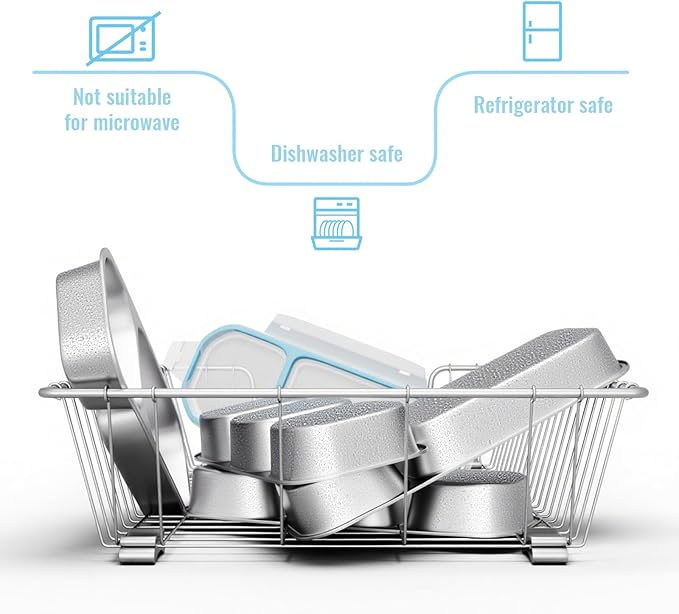 Stainless Steel Snack Containers for Kids Adults, 4 Pack 2 Compartment Metal Snack Containers Box with Lid, Reusable Food Storage Container, Leak Proof, Grab and Go