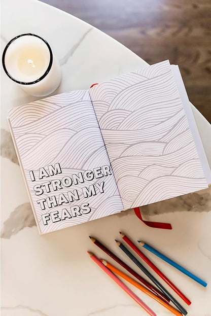 Let’s Get Real Guided Journal – Therapist-Approved Self-Care & Mental Health Journal with 240 Prompts, Coloring Pages & Book Club-Style Discussion Guide, Hardcover, A5