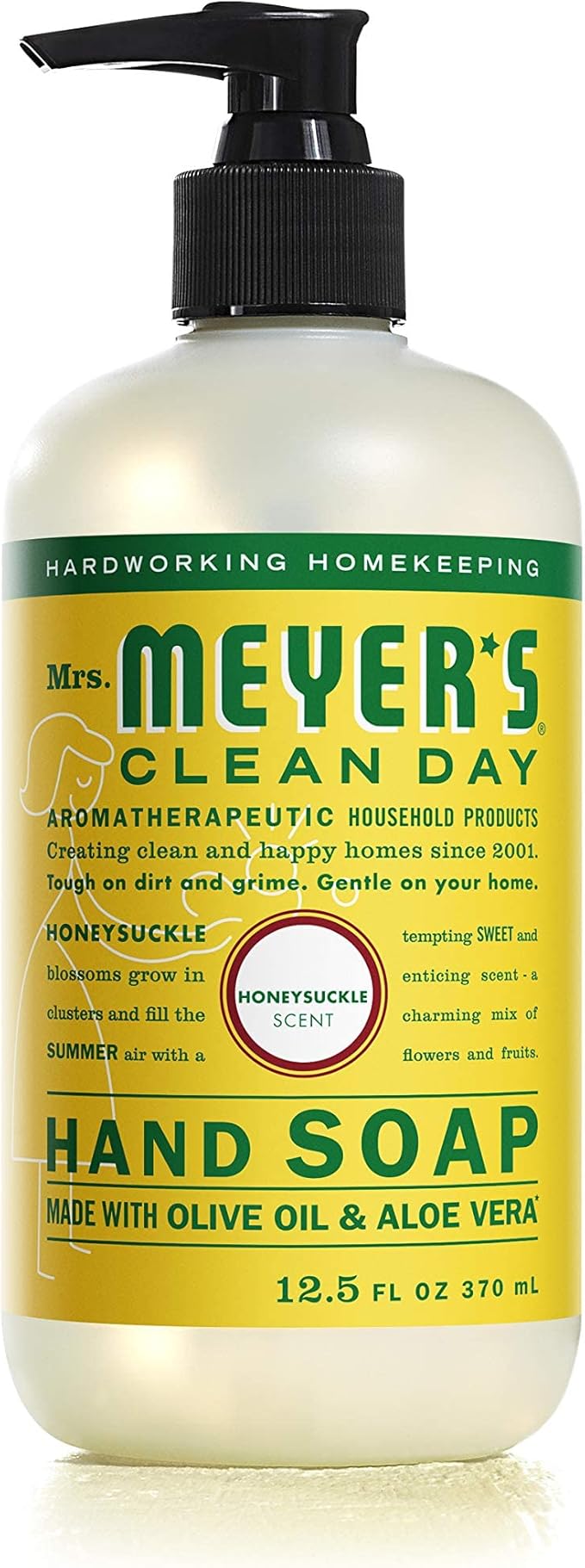 Mrs. MEYER'S New 6 Scent Variety Pack, 1 Peony, 1 Geranium, 1 Honeysuckle, 1 Basil, 1 Lavender, 1 Lemon Verbena, 6 CT