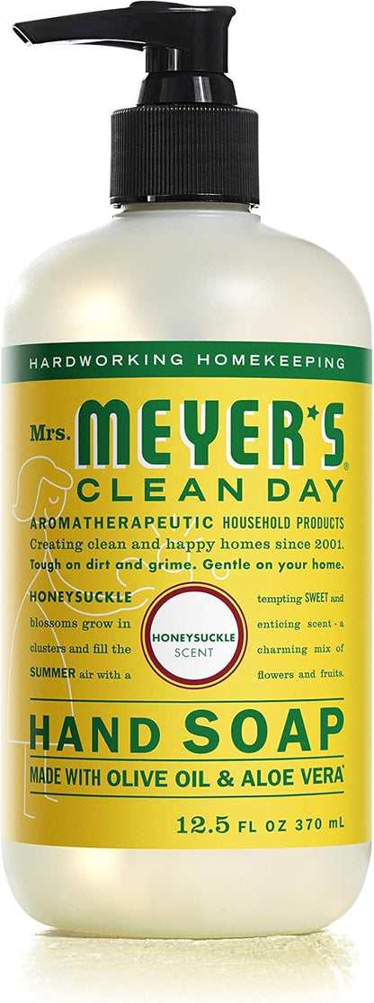 Mrs. MEYER'S New 6 Scent Variety Pack, 1 Peony, 1 Geranium, 1 Honeysuckle, 1 Basil, 1 Lavender, 1 Lemon Verbena, 6 CT