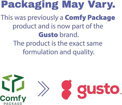 GUSTO White Paper Cups [12 oz - 300 Count] Disposable Coffee Cup for Hot Drinks – Sturdy & Eco-Friendly – for Tea, Cocoa & More – Formerly Comfy Package