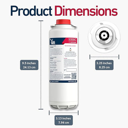 12 Pack Buck 51300C Replacement Filter for EWF3000 – Compatible with Elkay ezH2O Bottle Filling Stations, 3000 Gallons, 12 Months, No Chip, High-Performance Filtration, Easy Install, Fast Flow