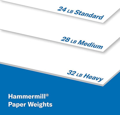 Hammermill Printer Paper, Premium Laser Print 24 lb, 8.5 x 11-5 Ream (2,500 Sheets) - 98 Bright, Made in the USA, 104640C