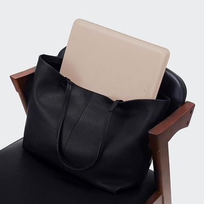 Comfyable Laptop Sleeve 15 Inch Precisely Compatible with MacBook Air 15" M4 2025 A3241 & M3 2024 A3114 & M2 2023 A2941, Faux Leather Cover Case, Sand