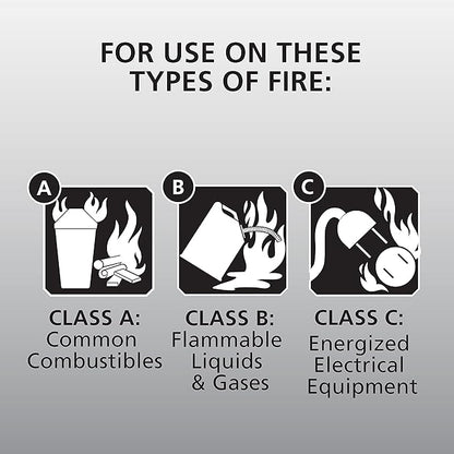 Kidde Auto Fire Extinguisher for Car & Truck, 5-B:C, 3.2 Lbs., Dry Chemical Extinguisher, Strap Bracket (Included) & Fire Extinguisher for Home, 1-A:10-B:C, Dry Chemical Extinguisher, Red