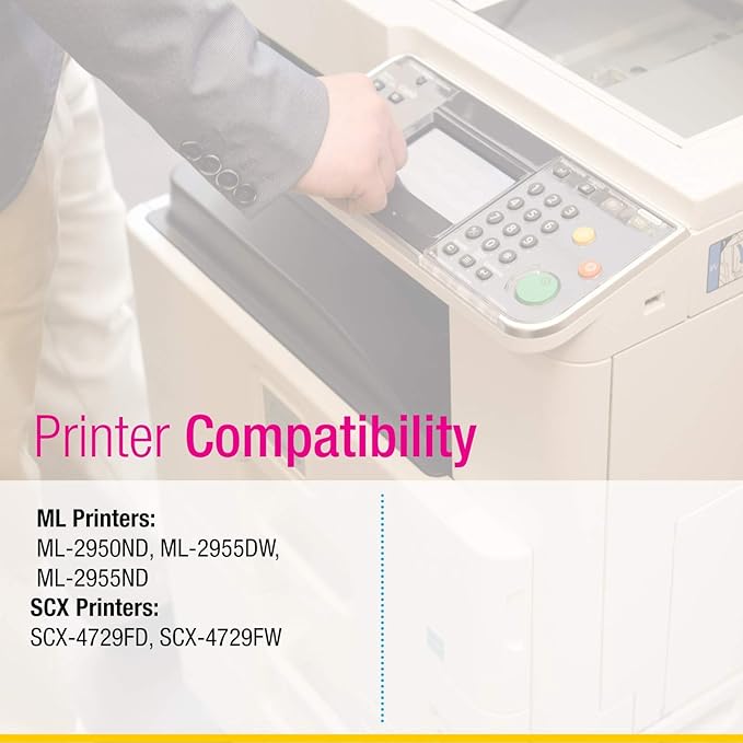 CS Replacement Toner Cartridge Compatible with Samsung ML-2950ND MLT-D103L Black ML Printers ML-2950ND ML-2955DW ML-2955ND SCX Printers SCX-4729FD SCX-4729FW Toner Cartridge 2 Pack