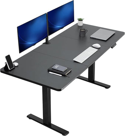 VIVO Electric 71 x 30 in Standing Desk, Memory Height Adjustment, 1B Series, Black Top Black Frame, DESK-KIT-1B7B
