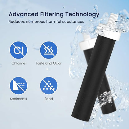 GLACIER FRESH Water Bottle Filters, Replacement for Brita BB06, Brita Hard Sided and Sport Water Bottle Filter, 3 Count