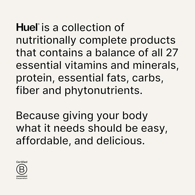 Huel Complete Nutrition Vegan Protein Bars | Cookie Dough | 13g Protein | 27 Vitamins & Minerals, 2g Sugar, Non-GMO, 100% Plant Based Snack | 12 Pack