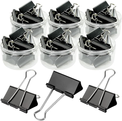 Extra Large Binder Clips 2 Inch (72 Pack), Big Paper Clamps with Box Giant Binder Clips for Office and Home Supplies