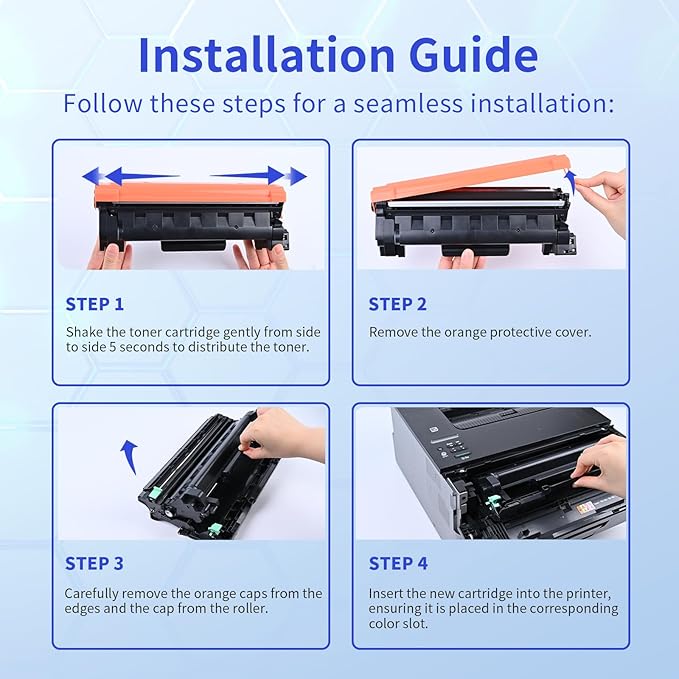 TN760 Toner 2 Pack Compatible with Brother Toner tn-730/tn-760 Replacement for tn760 Toner for Brother Printer MFC-L2710DW MFC-L2750DW DCP-L2550DW HL-L2370DW Printer,Toner tn-730/tn-760