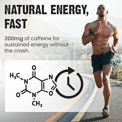 CardoMax - Energy Drink Packets - Liquid Preworkout for Men & Women Caffeine Packets with BCAA, Vitamin B12, Vitamin B6 & B3 - Sugar-Free, Zero Calorie, Vegan & Keto - 15 Stick Packs - Wavecrusher