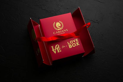 Carian’s Bistro Belgian Chocolate Gift Box of Love, Luxury Milk Chocolates with Strawberry and Hazelnut Cream, Great For Gift Giving, Christmas, Thanksgiving and Anniversary for Lovers, 12 pc.