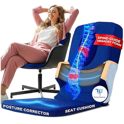 The Posturator - Posture Corrector with Pelvis-stabilizer, Spine-guide, Memory Foam - Men & Women | Corrects and Maintains Posture, Improved Thoracic supports, One-size, Lightweight & Portable