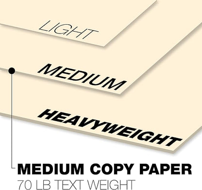 Springhill 8.5” x 14” Ivory Copy Paper, 28lb Bond/70lb Text, 104gsm, 2,000 Sheets (8 Ream) – Colored Printer Paper with Smooth Finish – Versatile and Flexible Computer Paper – 024160C
