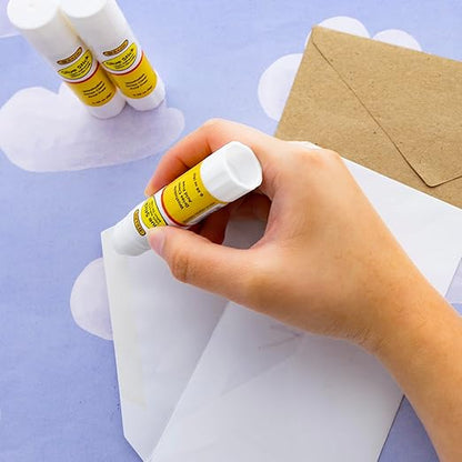 BAZIC Products Glue Stick 8g/0.28 Oz, White Glue Sticks, Acid Free for Photos Paper Art Craft at School Home Office (30/Pack), 20-Pack