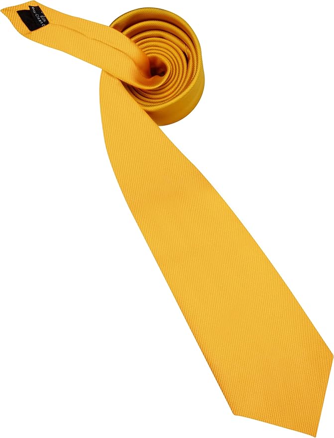GUSLESON Classic New 3.15"（8cm） Men's Solid Color Necktie Wedding Business Tie + Gift Box