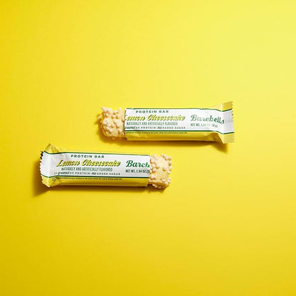 Barebells Protein Bars Lemon Cheesecake - Pack of 12, 20g High Protein Treats - Chocolate Nutrition Bar with 1g Total Sugars - On-The-Go Breakfast or Post-Workout Snack