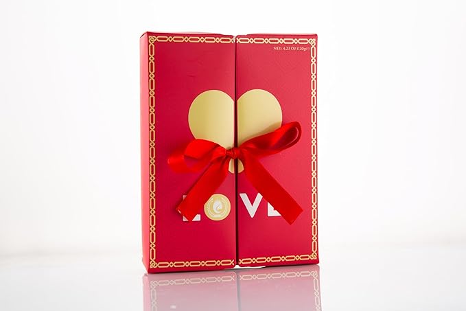 Carian’s Bistro Belgian Chocolate Gift Box of Love, Luxury Milk Chocolates with Strawberry and Hazelnut Cream, Great For Gift Giving, Christmas, Thanksgiving and Anniversary for Lovers, 12 pc.