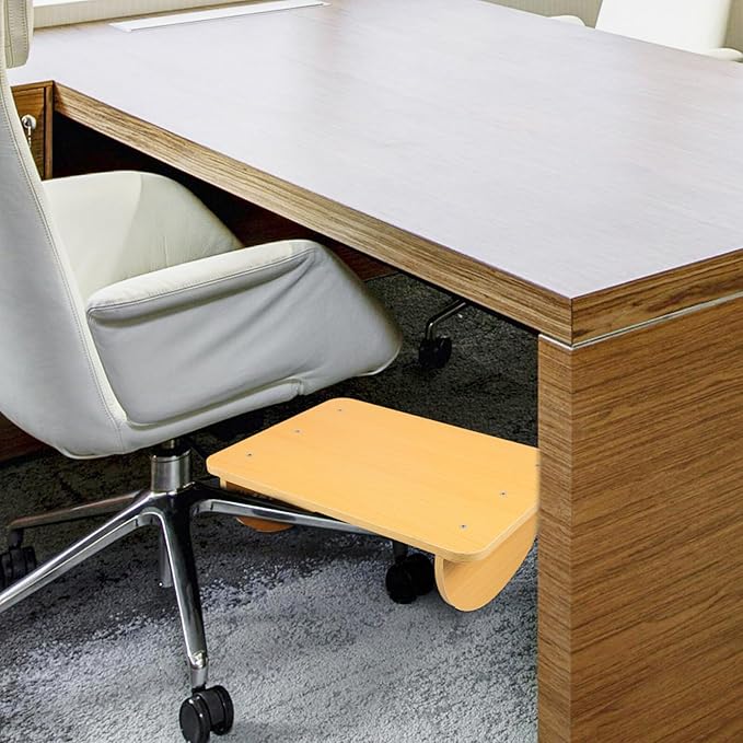 Ergonomic Wide Feet Stand Under Desk Footrest for Adults with Bevel Support Non-Slip Office Foot Stool for Improved Posture and Comfort at Work Home