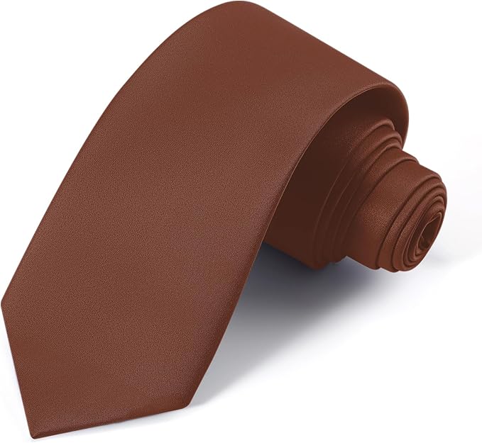Black Ties For Men Solid Pure Color Formal Neckties 3.15" (8CM) Men's Tie for Business and Wedding with Gift Box