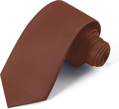 Black Ties For Men Solid Pure Color Formal Neckties 3.15" (8CM) Men's Tie for Business and Wedding with Gift Box
